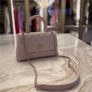 Chanel Mini Coco Handle in Light Lilac with Champagne Hardware